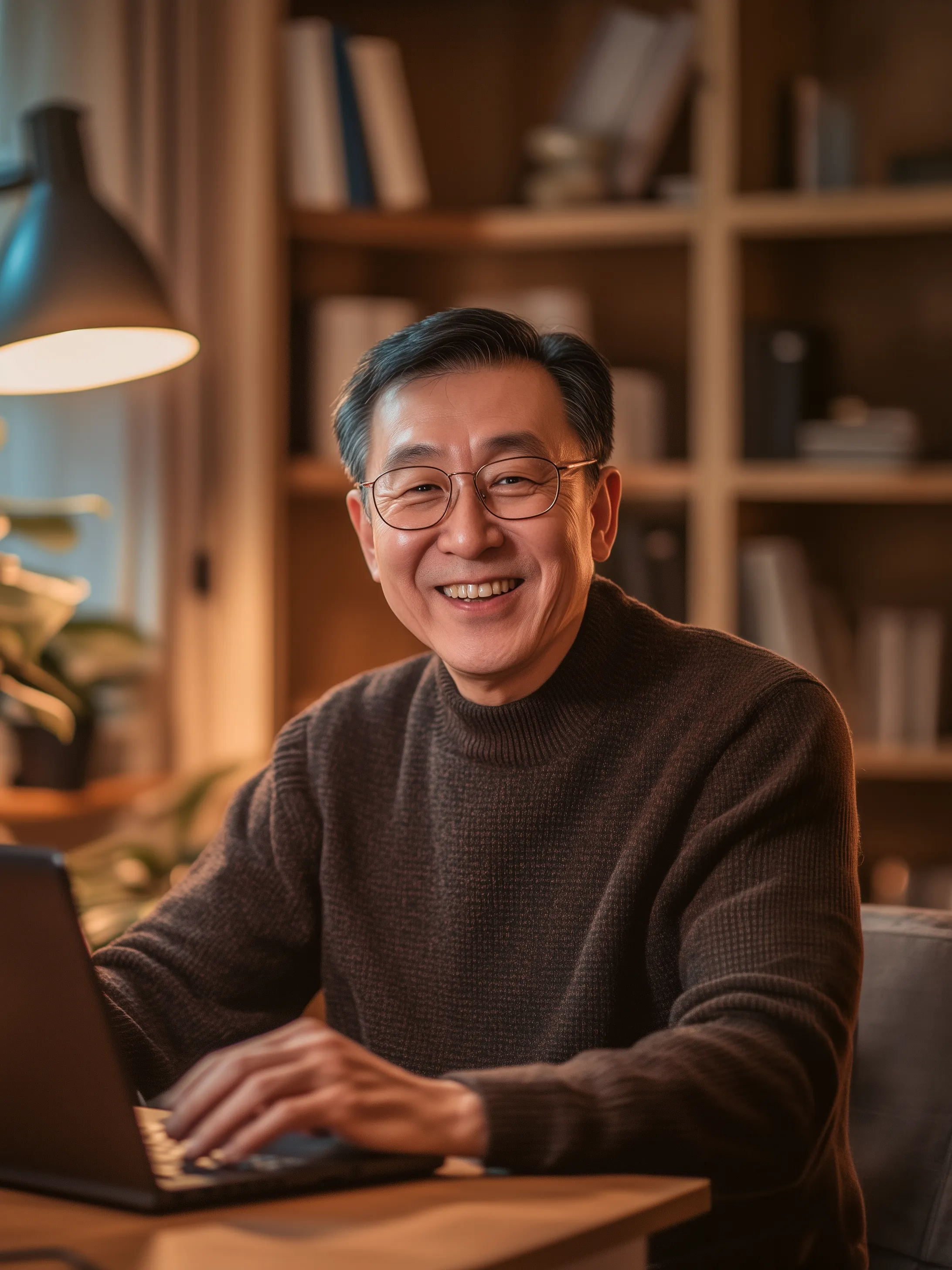 컴퓨터 교육을 받는 시니어